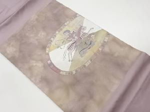 リサイクル　変わり連珠狩猟文織出し名古屋帯